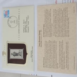 VINTAGE HISTORIC STAMPS OF AMERICA ( SAM HOUSTON )